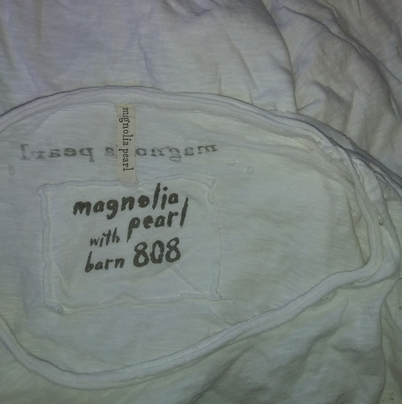 Magnolia Pearl Hanalei T True new boyfriend white t-shirt top one size t… - Picture 6 of 16